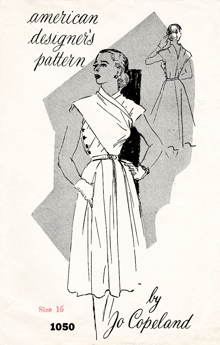 1950s wrap dress vintage sewing pattern ...